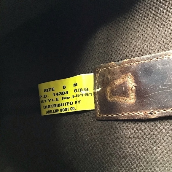 Rawhide Ladies 12” Brown Scalloped Top Western Boots 5151 - Picture 9 of 13